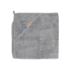 CEBA Osuška s kapucňou EcoVero Line 100x100 Drizzle 0x0x5 sivá