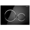 GEBERIT SIGMA20 ovládacie tlačítko, dual flush, čierna lesk /chróm 115.882.KM.1