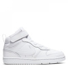 Nike Court Borough Mid 2 Little Kids' Shoe Triple White C12.5 (31)