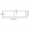 vidaXL Stolová doska bledohnedá 180x50x(2-4) cm ošetrený masívny dub - Hnedá - 79708-34137