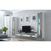 Obývacia stena Vigo NEW 3 (biela/latte lesk)
