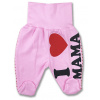 BABY´S WEAR Kojenecké polodupačky - Mama, ružové veľkosť: 56 (0-2m)