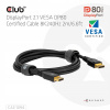 Kábel DISPLAYPORT 2m CAC-1094 CLUB3D 15360x8640 2.1 Pozlátený