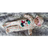 Detská kombinéza - Disney 74 ECRU, viacfarebný detský oblek (Disney Minnie prechádza cez fleece krásna dcéra 74)