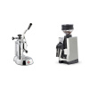 La Pavoni Stradivari Lusso + Eureka Mignon Zero 65 All Purpose, CR white