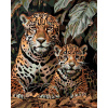 Diamondi Diamantové maľovanie - LEOPARD A MLÁĎA Rámovanie: bez rámu a bez vypnutia plátna, Rozmer: 40x50 cm