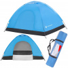 Plážový alebo kempingový stan, vodeodolný, s UV ochranou, 2 miesta, 200x150x110cm, modrý Springos