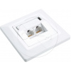SX9-2-5E-UTP-WH - Solarix zásuvka CAT5E UTP 2 x RJ45