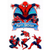CUKROVÁ TLAČ jedlý obrázok na tortu Cukrová hmota SPIDERMAN SPIDER-MAN Sada 45
