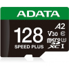 ADATA MicroSDXC 128 GB Speed Plus + SD adaptér UD128GUI3V30A2SP-RA1