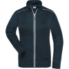 James & Nicholson Mikina JN 897 Solid na zip, pletená, fleecová, dámská COT02089785700-navy/navy Navy XS