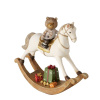 Boltze Home Figúrka húpací koník s macom Henry 22cm Variant: B