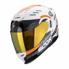 Moto přilba EXO-520 EVO AIR TITAN bílo/oranžová - Velikosti S