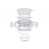 Sada brzdových platničiek kotúčovej brzdy ICER 182036-208