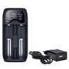 SOLIGHT Nabíjačka batérií Li-Ion, LiFePO4, Ni-MH/CD, AA, AAA, 18650, 2000mA, 2 kanály, LCD displej