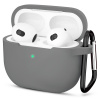 Techsuit Silicone puzdro pre AirPods 3 – ultratenké, hladké – sivé
