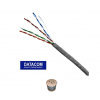 DATACOM UTP drát CAT5E PVC,Eca 500m cívka šedý