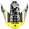 kšilt pro přilby Cross Cup Sonic, CASSIDA (bílá/žlutá fluo) M142-1834