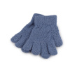 Detské pletené rukavice froté - modrá jeans