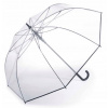 Dáždniky - Automatický dáždnik, dlhý, xl šťastný dážď bezfarebný (Veľký dvom)