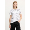 Bavlnené tričko Desigual MICKEY SKETCH dámske, biela farba, 25WWTK03 XL