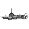 Banquet s nepriľnavým povrchom Diamond Matte Grey, 11 ks 40051937