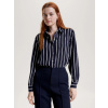 Tommy Hilfiger dámska tmavo modrá košeľa so vzorom WW0WW40248 42/R