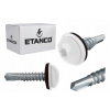 Farmárske skrutky TORX 4,8x20 mm RAL 9010 250 ks do plechu Etanco GTF 02P