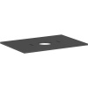 HANSGROHE Xilesa E laminátová doska pre umývadlovú misu bez otvoru pre batériu (s jedným výrezom v strede), 780 x 550 x 16 mm, bridlicová matná sivá, 54275760