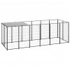 vidaXL Koterec pre psa čierny 330x110x110 cm oceľ - Čierna - 15363-156975