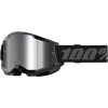100% Strata 2 Black, mtb okuliare - Silver Mirror Lens