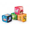Baby Einstein Textilné hračky kocky abeceda Alpha Stacks™ 4 ks, 3 mesiace+