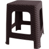 MEGA PLAST Taburet I 36 × 33 × 33 cm, polyratan, wenge
