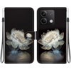 Peňaženkové kožené puzdro Crystal Drawing na Xiaomi Redmi Note 13 - Crystal Peony