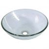 Sapho Beauty Ripple Glass umývadlo 42 cm, číre s motívom 2501-18