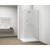 Polysan ESCA WHITE MATT jednodielna sprchová zástena na inštaláciu k stene, matné sklo, 1000 mm, ES1110-03
