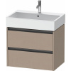 DURAVIT Ketho 2 závesná skrinka pod umývadlo, 2 zásuvky, 684 x 460 x 549 mm, plátno, K25276075750000