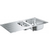 Grohe Drezy - Drez K200 s automatickým odtokom, 965x500 mm, kefovaná nerezová 31564SD1 GRO 31564SD1
