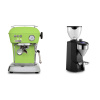 Ascaso Dream ONE, Fresh Pistachio + Rocket Espresso SUPER FAUSTO, black