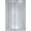 Jika Cubito Pure - Sprchovací kút 780-795x780-795 mm, strieborná/číre sklo H2512410026681