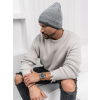 Sivá pánska zateplená zimná čiapka Bolf 387056