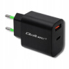 Nabíjačka | 18W | 5-12V | 1.5-3A | USB typ C PD | USB QC 3.0 | Čierna