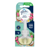 Glade Electric Scented Oil Exotic Tropical Blossoms vôňa s tónmi monoi kvetov a kokosového mlieka tekutá náplň do elektrického osviežovača vzduchu 20 ml