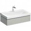 Geberit Xeno 2 - Skrinka pod umývadlo 900 mm, zásuvka s LED svietidlom, sivobéžová 500.508.00.1