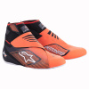 Pretekárske topánky Alpinestars Tech-1 KZ V2, Čierna/oranžová fluo