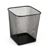 Kôš na papier, čierna, štvorec, drôtený, VICTORIA