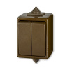 Prepínač striedavý dvojitý IP 44 ABB 3553-52929 H
