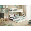 Poschodová posteľ Derek biela