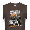 Pánské tričko MTB - Weekend forecast, Barva Červená, Velikost XS, Canvas Pánské tričko s krátkým rukávem Bezvatriko.cz 0343