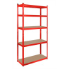 Skladový regál REBEL RB-1251R 180x90x40, červený